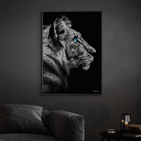 Tiger-Sort-Plakatramme-Eg