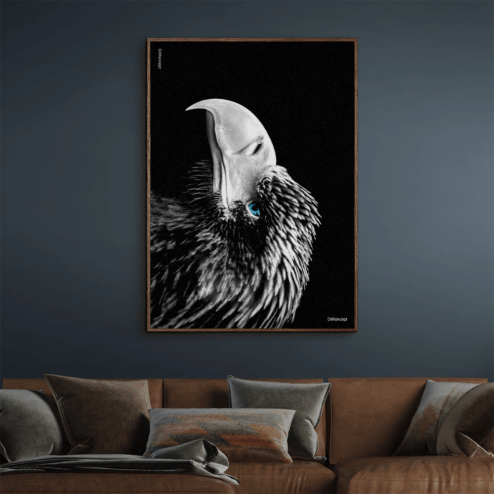 The-Eagle-Mørke-Brun-Eg-Plakatramme