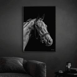 Hest-Sort-Plakatramme-Eg