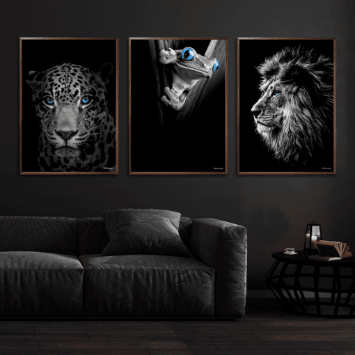 Jaguar-Frø-Løve-Plakat