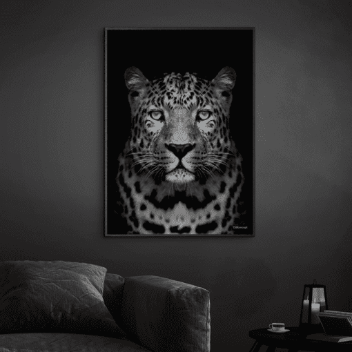 Gepard-Sort-Plakatramme-Eg