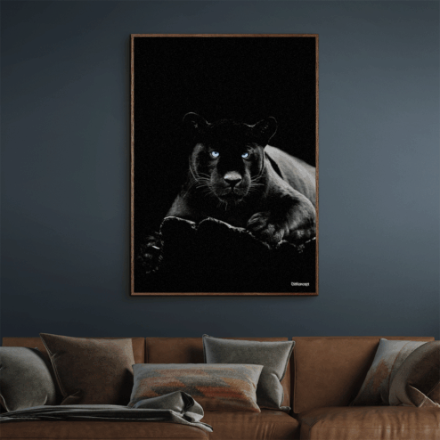 Puma-Mørke-Brun-Eg-Plakatramme