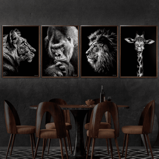 Tiger Gorilla Løve Giraf