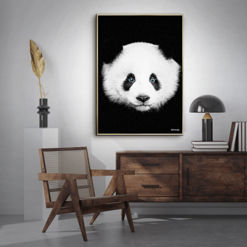 Panda-Messing-Plakatramme