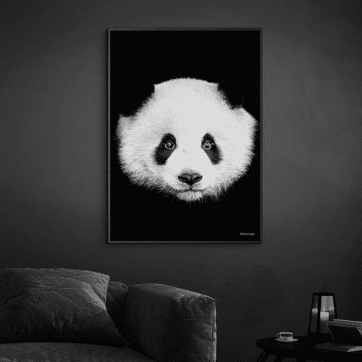 Panda-Sort-Plakatramme-Eg