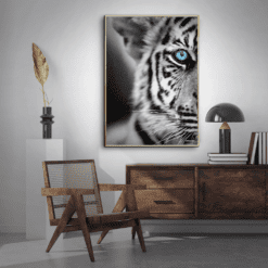Tigerbarn-Messing-Plakatramme