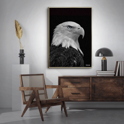 American-Eagle-Messing-Plakatramme