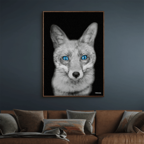 Ræv-Mørke-Brun-Eg-Plakatramme