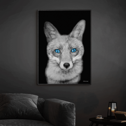 Ræv-Sort-Plakatramme-Eg