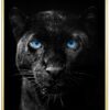 Sort-Leopard-Plakatramme-Messing