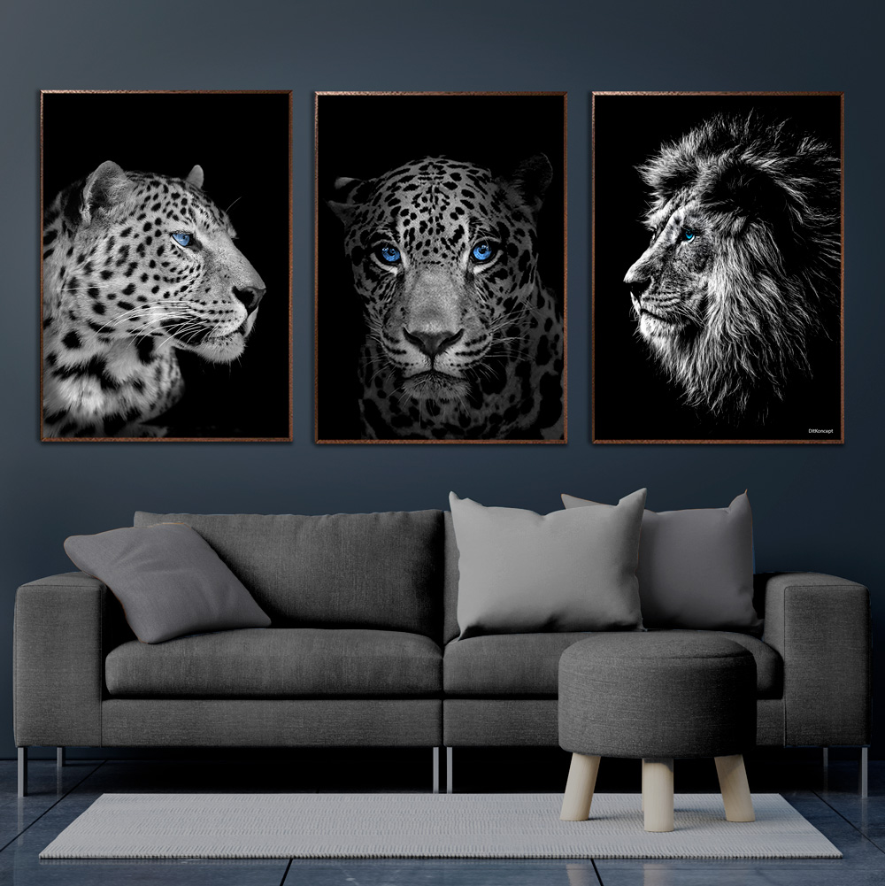 Leopard-Jaguar-Løve
