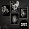 Tiger-Gorilla-Jaguar-Løve