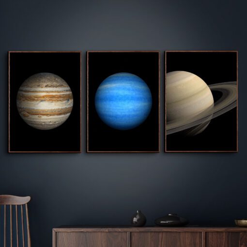 Jupiter-Neptun-Saturn-Plakater