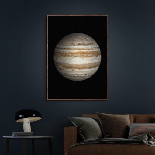 Jupiter-Plakat-Mørk-Eg-Plakatramme