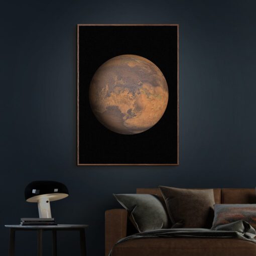 Mars-Plakat-Mørk-Eg-Plakatramme