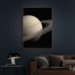 Saturn-Plakat-Mørk-Eg-Plakatramme