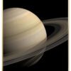 Saturn-planet-Plakat-Messing-Plakatramme