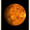 Venus-Planet-Plakat-Messing-Plakatramme